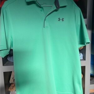 LG Men's Mint Green Polo Shirt
